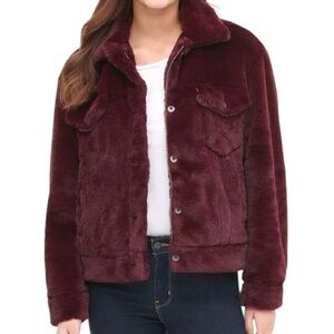 Levi’s faux fur trucker jacket